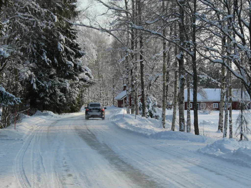 winter snow road