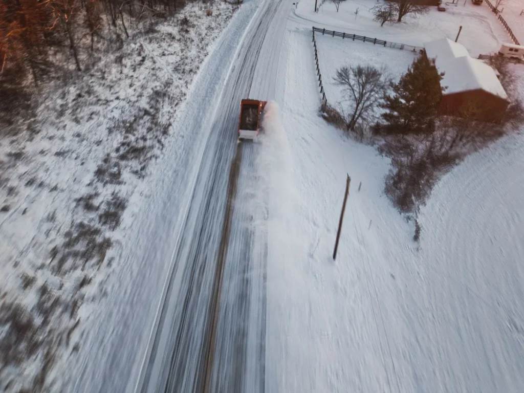 snowplowing
