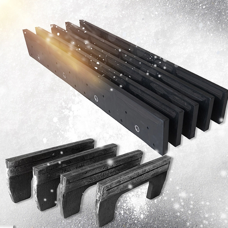 Winter plow carbide cutting edges