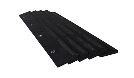 Rubber encased carbide plow blades