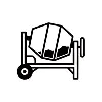concrete mixer icon