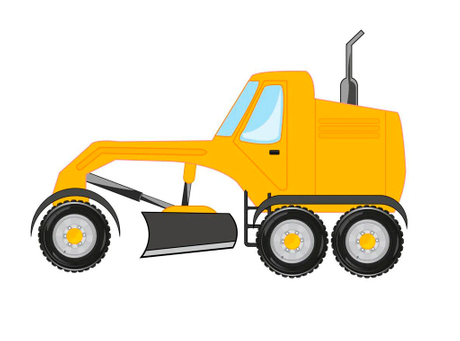 Motor grader illustration