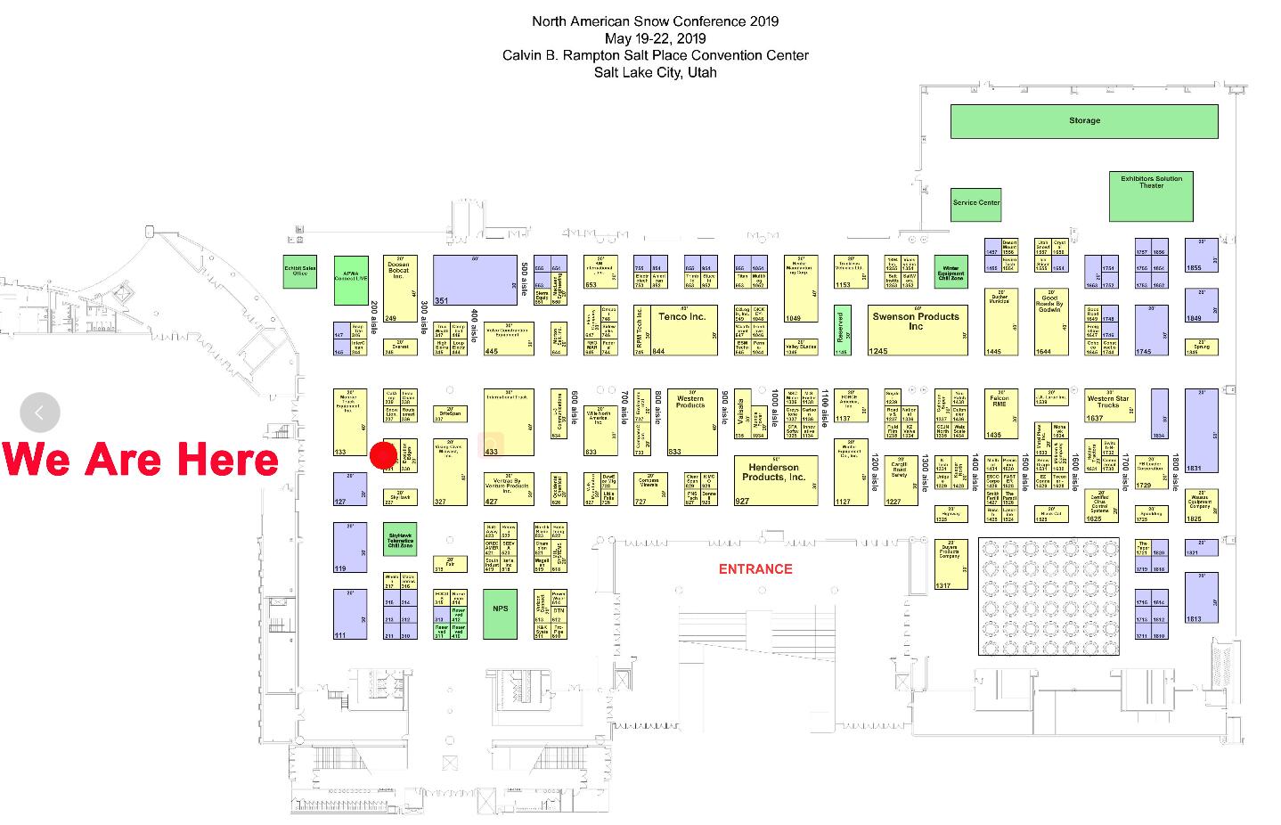 our location at snowplow conference